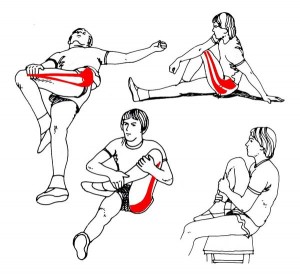Estiramientos para piernas glúteos