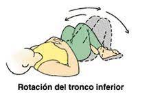 Ejercicio lumbar rotación