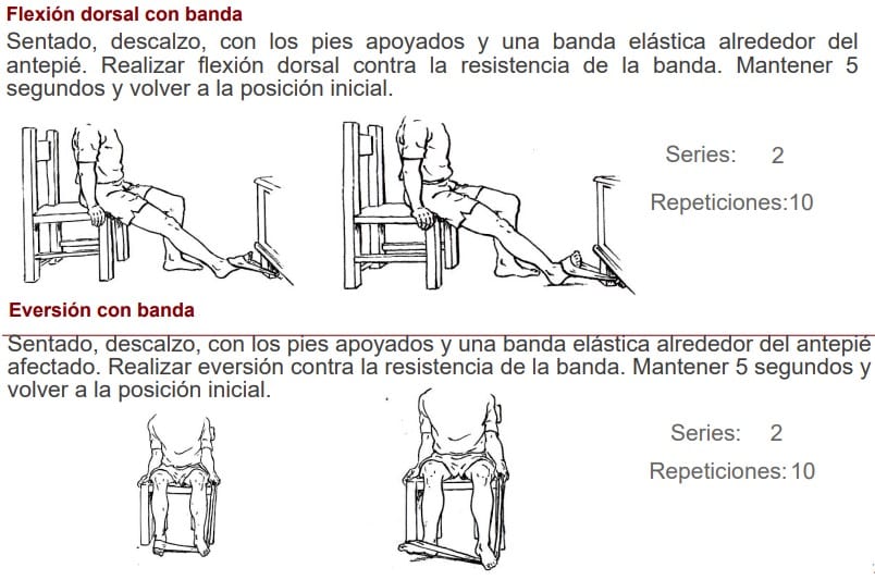 ejercicios de fortalecimiento de tobillos